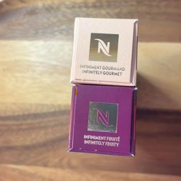 Set of 2 2022 Limited Edition Nespresso OL Infiniment Sleeves - Picture 1 of 3